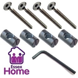 M6 Barrel Nuts -  for use with Furniture Bolts  (Ikea Style) 
